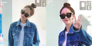 FOTO: Gaya Jessica Jung Berangkat ke Jakarta, Cute Banget!