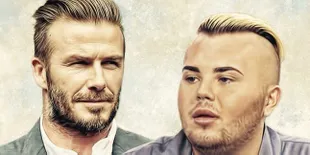 FOTO: Habiskan Ratusan Juta, Pemuda Ini Ingin Mirip David Beckham