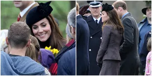 FOTO: Hadiri Pelayanan Gereja, Kate Middleton Tampil Penuh Pesona