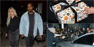 FOTO: Hadiri Ultah Sahabat, Kim Kardashian Dikerumuni Paparazzi