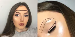 FOTO: 'Halo Eyebrow', Tren Alis Ini Konyol Atau Imut Sih?