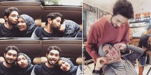 [FOTO] Hamil Besar, Aryani Fitriana Makin Mesra Manja ke Suami