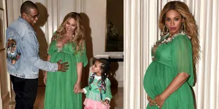 FOTO: Hamil Besar, Inilah Penampakan Perut Buncit Beyonce Knowles