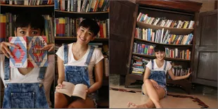 FOTO: Hobi Koleksi Buku, Tiara Westlake Pamerkan Rak Gaya Klasik