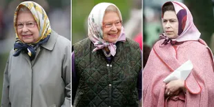 FOTO Hobi Pakai Kerudung, Ini Koleksi Headscarf Ratu Elizabeth II