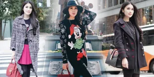 FOTO: Honeymoon di Jepang, Ini Sederet OOTD Cantik Sandra Dewi