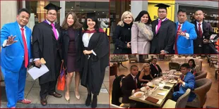 FOTO: Hotman Paris Hadiri Wisuda Anak di London, Sempat Nangis!