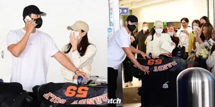 Foto Hyun Bin dan Son Ye Jin di Bandara LA Tanpa Bodyguard, Disambut Banyak Fans dan Sempat Bingung Cari Mobil