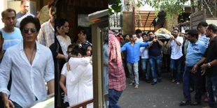 FOTO Jelang Kremasi Mendiang Ayah Ajay Devgan, Kajol Menangis