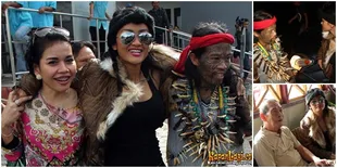 Foto Julia Perez di Kalimantan - Syuting PERAWAN DAYAK