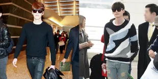 FOTO: Kaki Jenjang Model Aktor Ganteng Lee Jong Suk & Kim Woo Bin