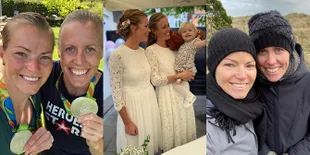 Foto Kamilla Rytter Juhl dan Christina Pedersen Mantan Atlet Ganda Putri Bulutangkis yang Juga Pasangan Lesbian, Sudah Punya Satu Anak Lucu