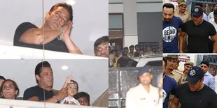 FOTO Kebebasan Salman Khan Dari Penjara, Disambut Keluarga & Fans