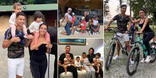 FOTO: Kebersamaan Cristiano Ronaldo & Georgina Rodriguez Saat Asuh Anak, So Sweet!