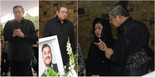 FOTO: Kedatangan SBY di Rumah Duka Mike Mohede, Berbelasungkawa