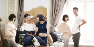 FOTO Kehamilan Putri Titian, Adu Buncit Dengan Perut Junior Liem