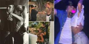 FOTO: Kemesraan Intim Justin Bieber - Hailey Baldwin, Bikin Iri!