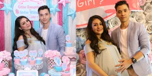 FOTO Kemesraan Manis Celine & Stefan William di Acara Baby Shower