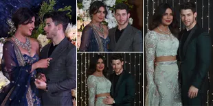 FOTO: Kemesraan Nick Jonas & Priyanka Chopra di Pesta Resepsi