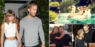 FOTO: Kemesraan Taylor Swift - Calvin Harris Bantah Rumor Putus