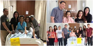 FOTO: Kemoterapi Lagi, Jupe Tersenyum Dijenguk Ahok & Teman Artis