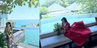 FOTO: Kerja & Plesir di Bali, Syahrini Inapi Villa Mewah Cantik 