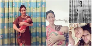 FOTO Kesederhanaan Uut Permatasari Rawat Anak, Daster-No Make Up