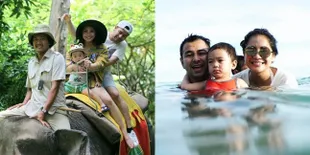 FOTO: Keseruan Keluarga Raffi Ahmad Berenang & Naik Gajah di Bali