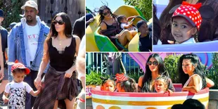 FOTO: Kim K & Kanye Ajak North West Jalan-Jalan ke Disneyland