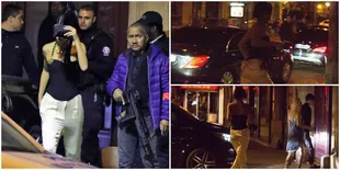 FOTO: Kim K Dirampok, Kendall Jenner Lari Menuju Apartemen