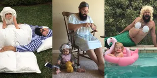 FOTO Kisah Unik Ayah & Anak Ini Bikin Ngakak, Coba Segala Profesi