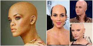 FOTO: Kocak! Begini Kira-Kira Wajah Seleb Hollywood Kalau Botak