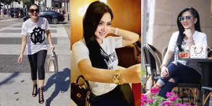 FOTO Koleksi Kaos Simple & Chic Syahrini Ada Yang Sampai 11 Juta!