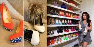 FOTO: Koleksi Sepatu Mewah Rina Mubal Arum, Sampai Rp 1 Miliar!