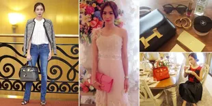 FOTO: Koleksi Tas Hermes Ratusan Juta Bunga Zainal, Bikin Ngiler!