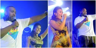 Foto Konser Singkat Agnes Monica - Timbaland di Bali
