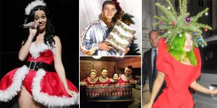 Foto Konyol Selebriti Hollywood Saat Momen Natal, Bikin Ngakak!