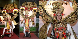 FOTO: Kostum 27 Kg Puteri Indonesia, Bertahtakan Kekayaan Bali