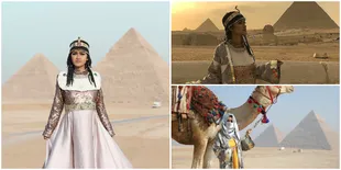 FOTO: Kunjungi Piramida Mesir, Julia Perez Bergaya Bak Cleopatra