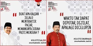 FOTO: Kutipan Gokil dan Gaul dari Paslon Fiktif Nurhadi - Aldo
