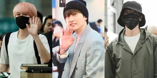 FOTO: Kyuhyun, Donghae & Eunhyuk Suju Berangkat ke Indonesia, Pamerkan Style Baru
