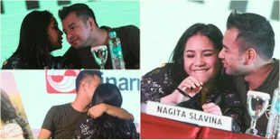 FOTO: Lagi Jumpa Pers, Raffi Ahmad Diam-Diam Cium & Peluk Gigi!