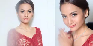 FOTO: Lamaran, Acha Septriasa Tampil Cantik Dengan Kebaya Merah
