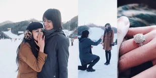 FOTO Lamaran Kevin Aprilio - Vicy Melanie, Kejutan yang Sukses!