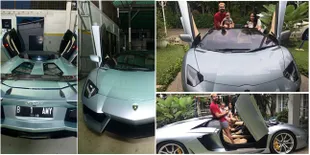 FOTO: Lamborghini Baru Raffi Ahmad Bareng Gigi-Rafathar, Rp 12 M!