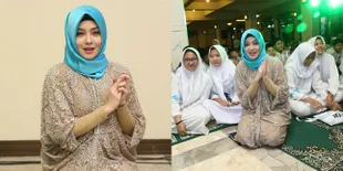 FOTO Lebih Nyaman Kumpul Anak Yatim, Terry Putri Hindari Bergosip