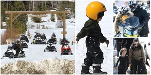 FOTO: Liburan Mewah Keluarga Kardashian, Seru Naik Snowmobile