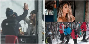 FOTO: Liburan Pangeran William ke Swiss, Akrab Dengan Model Hot