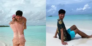 Foto Liburan Ragil Mahardika Bareng Suami ke Maldives, Ciuman Yoga Hingga Gendong-Gendongan