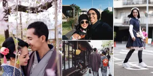 FOTO: Liburan Romantis Andien & Suami di Jepang, Bikin Baper Abis
